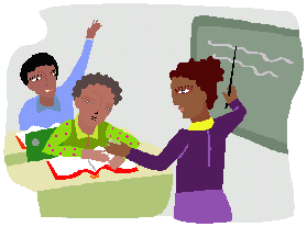 teacher and students