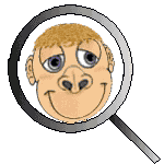Monkey under Magnifying Glass